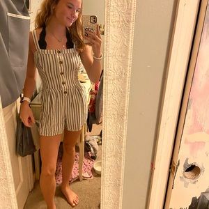 striped romper